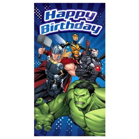 Happy Birthday Marvel Avengers Heroes Card £0.99